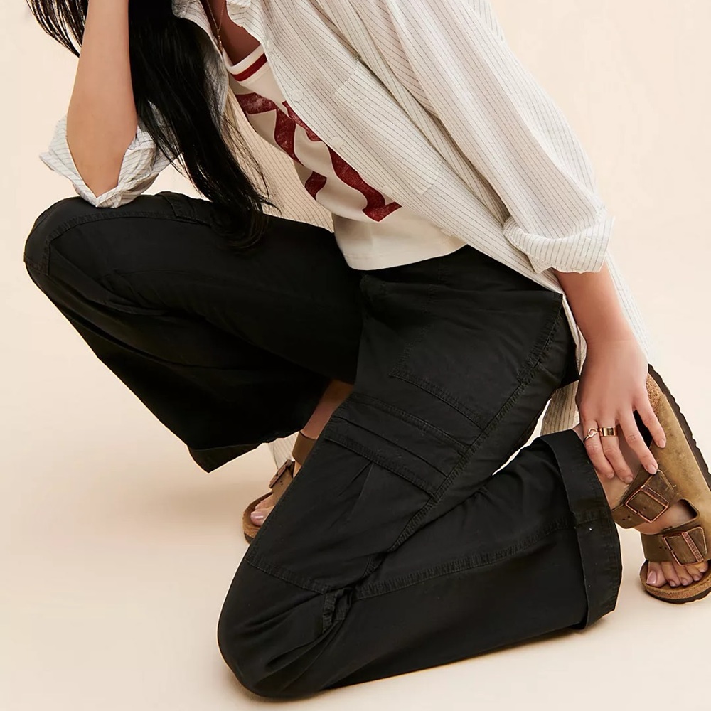 Free People The Thing Is Low-Rise Utility Pants